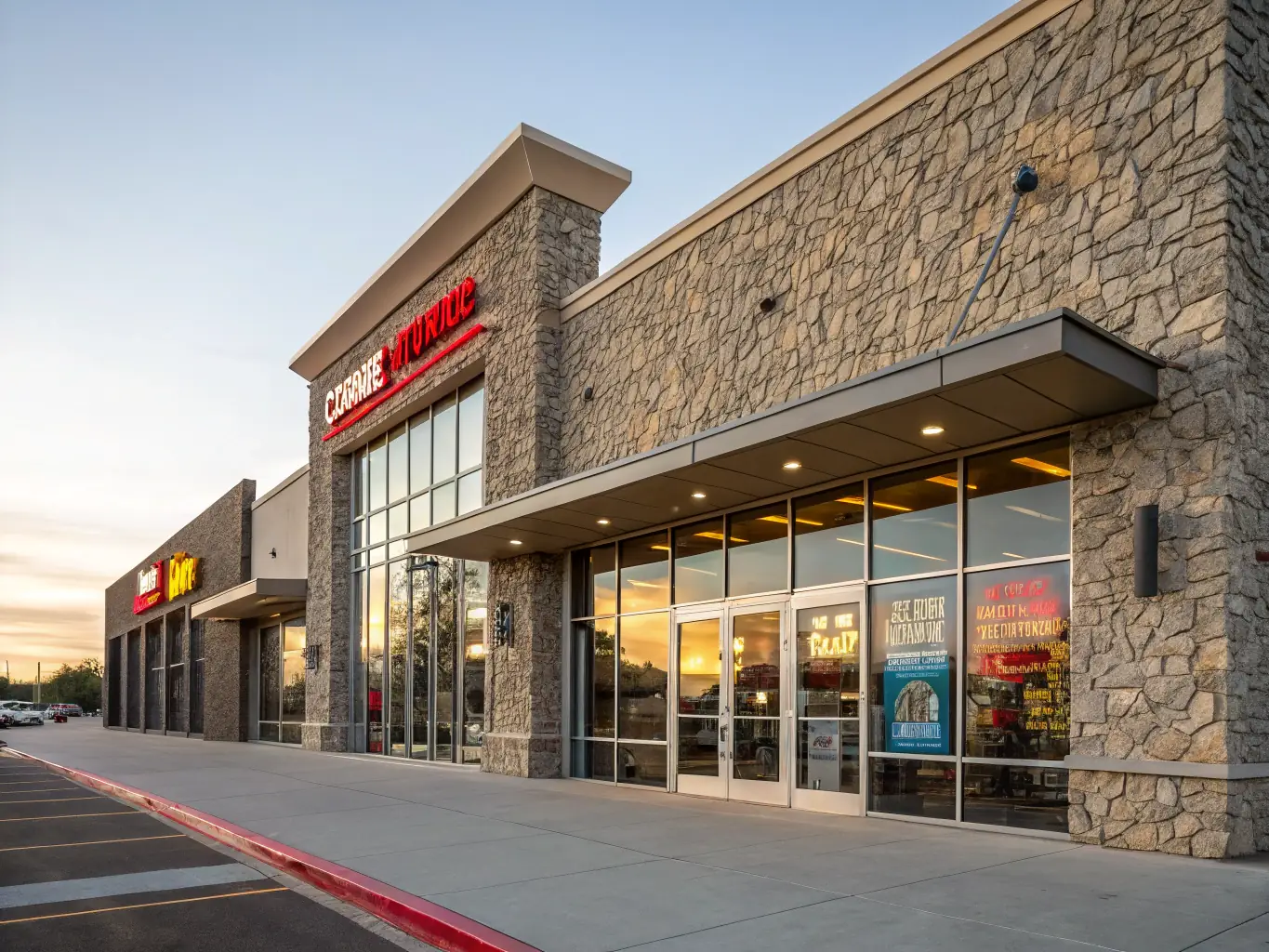 A wide shot of a retail storefront featuring a newly installed LED sign, highlighting its brightness and visibility in a busy urban environment, demonstrating thinksign's expertise in installation and maintenance.